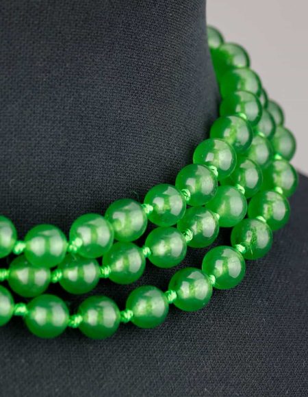Ossidiana_verde_Mala_pietra_khajuraho_arte_indiana_Nepal_108_beads