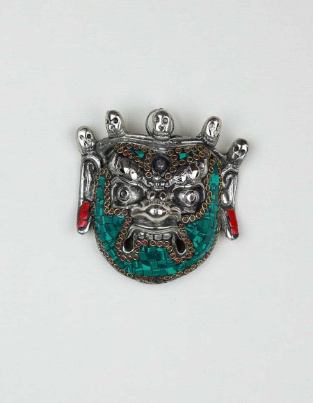 Mahakala_Dharmapala_bronzo_khajuraho_arte_indiana_Malachite_Corallo
