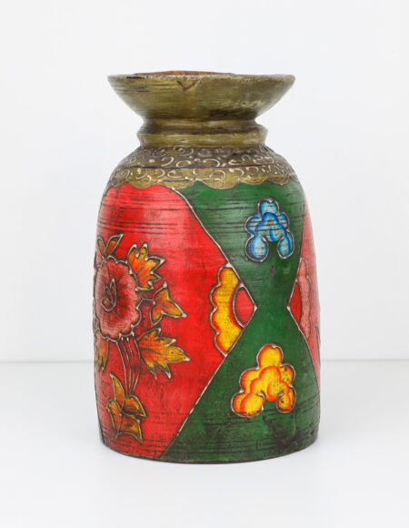 Vaso in Legno Khajuraho arte indiana