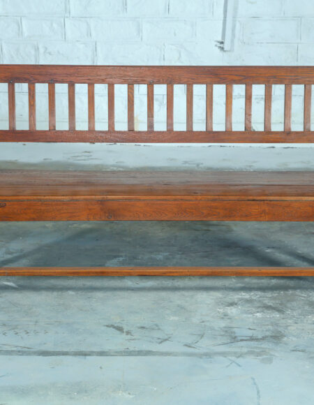 Panchina Coloniale in Teak Massello dal Rajasthan