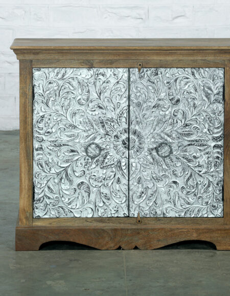 Credenza Intagliata in Legno di Mango