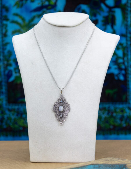 Ciondolo Filigrana con Labradorite Bianca